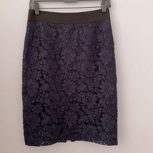 J CREW Pencil skirt in Guipure lace size 2